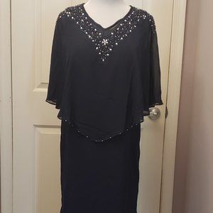 JJ's House Mother of the Bride Dress, Navy